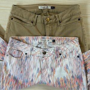 2x Christopher Blue Crop Pants